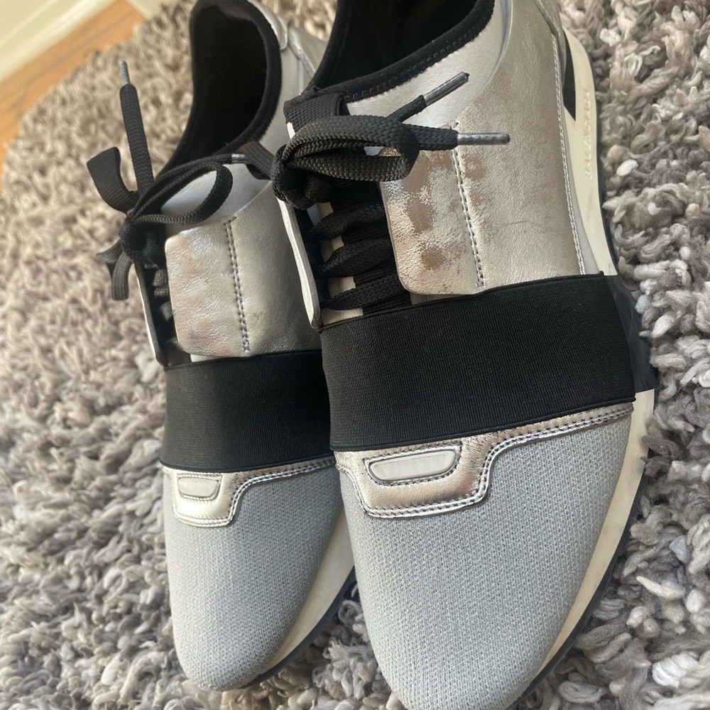 Balenciaga grey/silver sneakers women’s size 40 EU US 9.5 - Picture 3 of 8
